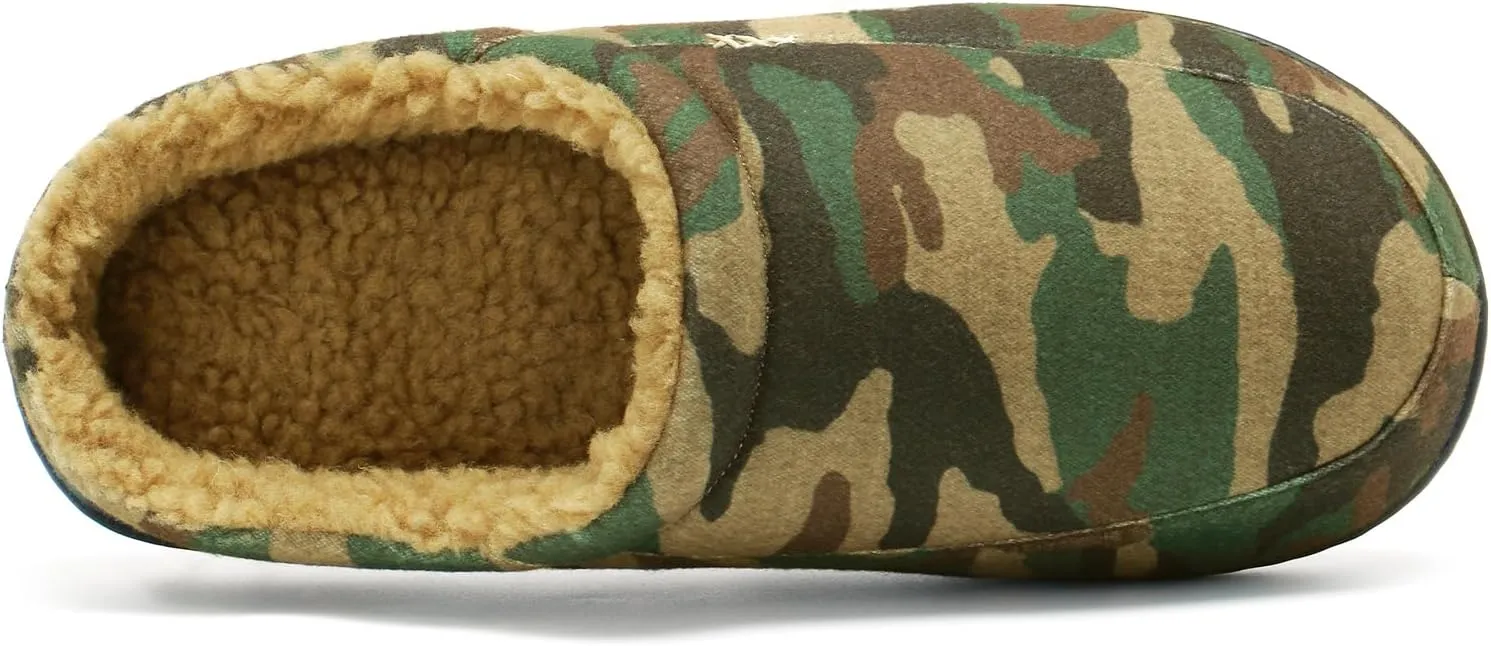 NewDenBer Men's Cozy Memory Foam Slippers Soft Slip on Indoor Outdoor Clog House Shoes