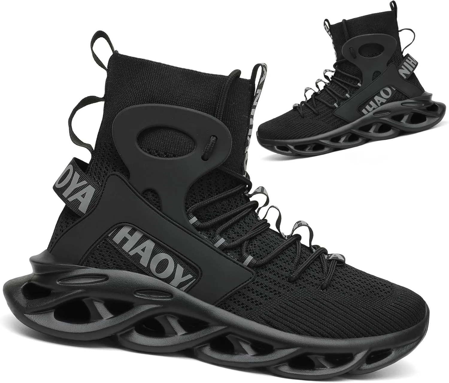 Nihaoya Mens Tennis Shoes Breathable Athletic Sneakers Lightweight Sport Shoes for Workout Walking