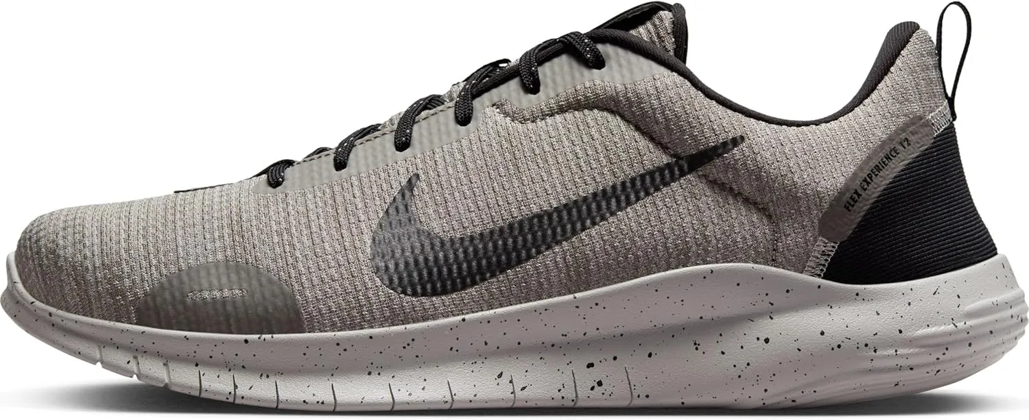 Nike Flex Experience Run 12 Men's Road Running Shoes (DV0740-001, Light Iron Ore/Flat Pewter/Black) Size 9.5