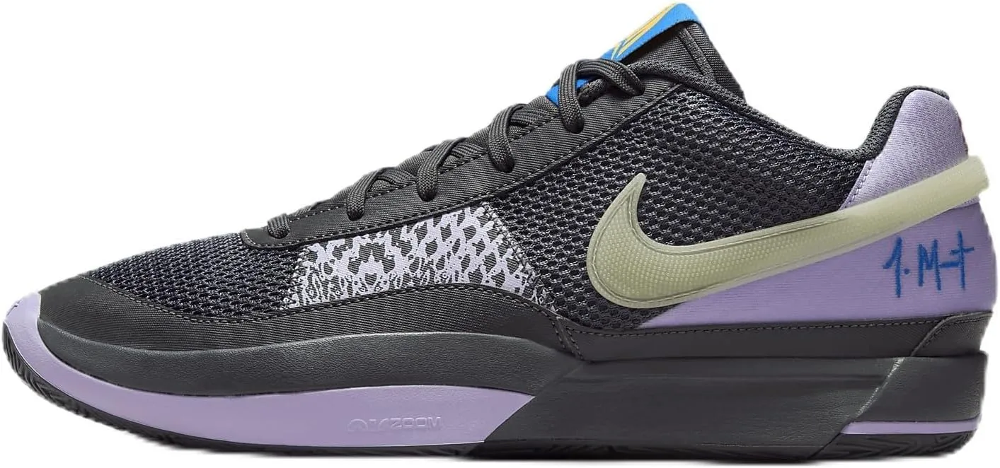 Nike Ja 1 Basketball Shoes (FQ4796-001, Iron Grey/Lilac Bloom/Light Photo Blue/Multi-Color) Size 8.5