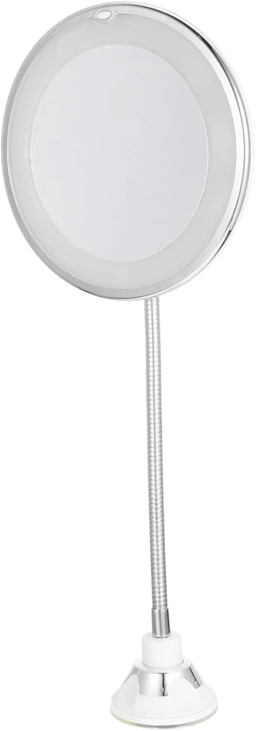 NOLITOY Led Light Makeup Mirror with 10x Magnification Suction Cup Magnifying Vanity Natural Led Lights