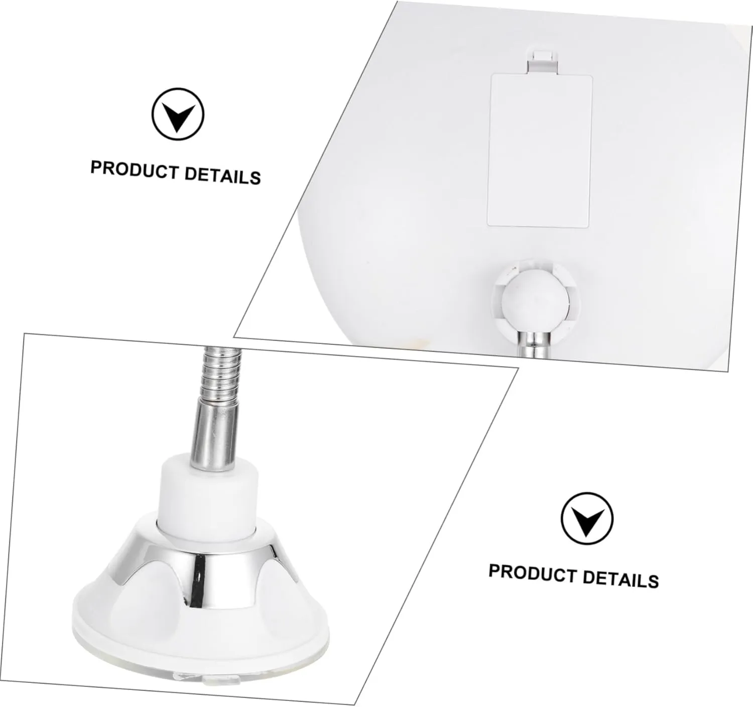 NOLITOY Led Light Makeup Mirror with 10x Magnification Suction Cup Magnifying Vanity Natural Led Lights