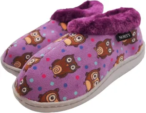 NORTY - Toddler Little Kid Big Kid Girls Fleece Memory Foam Slip On Indoor Slippers