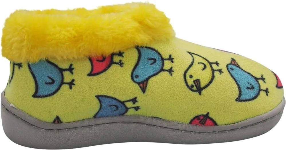NORTY - Toddler Little Kid Big Kid Girls Fleece Memory Foam Slip On Indoor Slippers