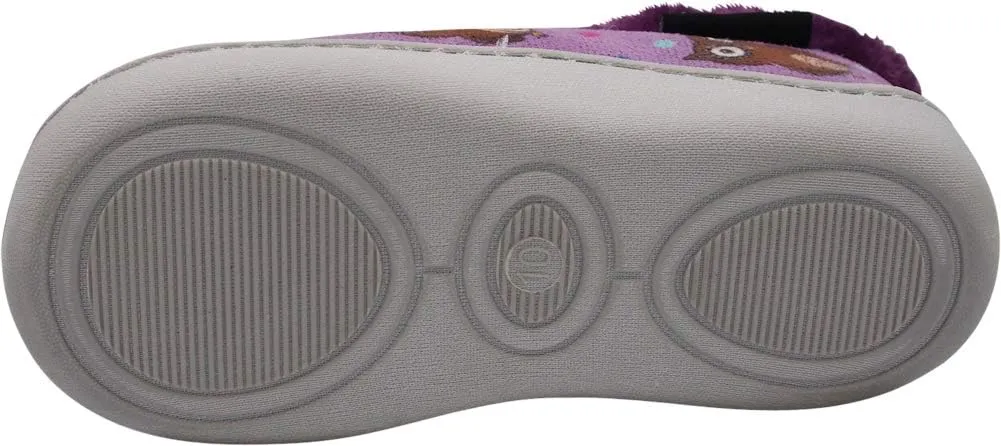 NORTY - Toddler Little Kid Big Kid Girls Fleece Memory Foam Slip On Indoor Slippers