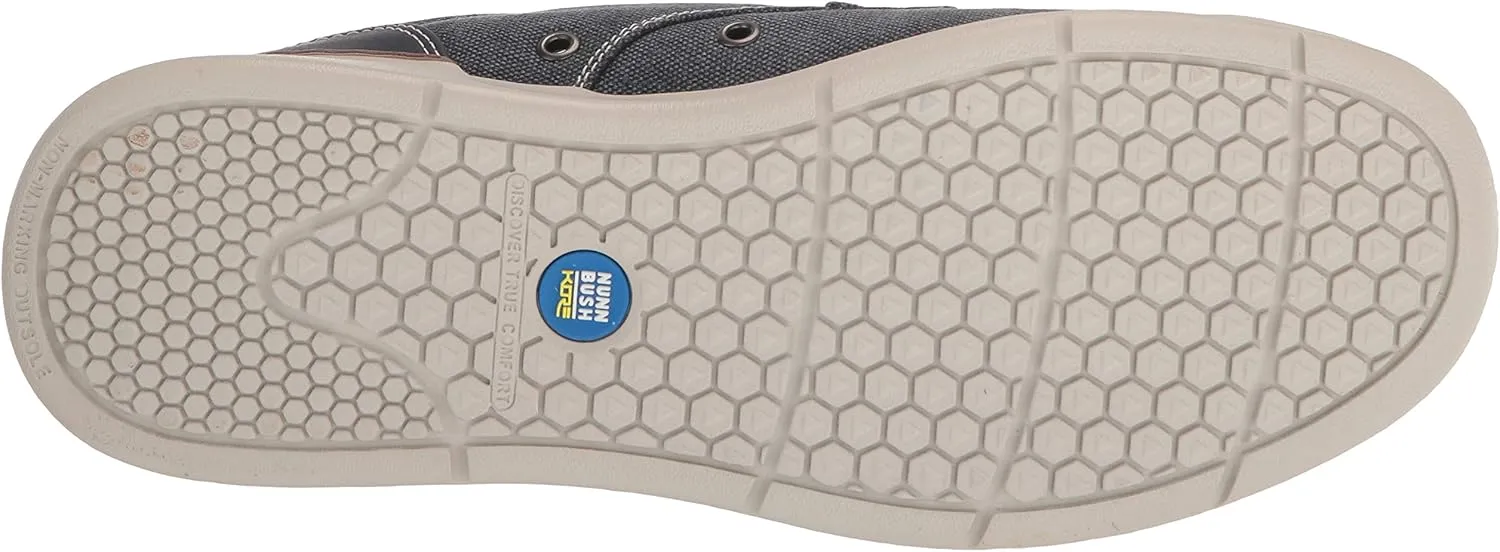 Nunn Bush Men's Kore Tour Canvas Plain Toe Oxford Athletic Style Sneaker Lace Up
