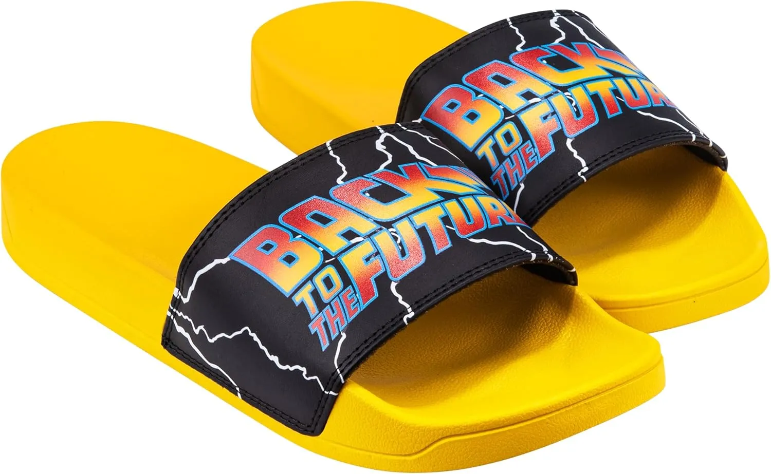 Odd Sox, Slide, Slip On Sandal, Back To The Future, Soft, Comfortable, Unisex