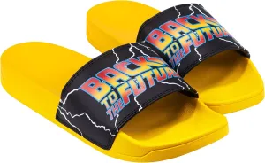 Odd Sox, Slide, Slip On Sandal, Back To The Future, Soft, Comfortable, Unisex