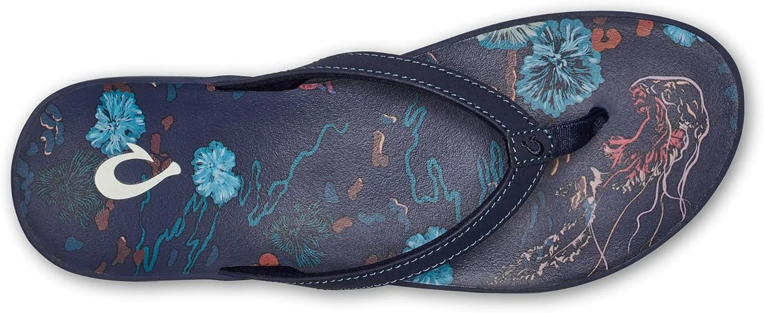 OLUKAI Puawe Women's Beach Sandal, Water-Friendly Flip-Flop Slides, All-Day Wear & Ultra-Soft Comfort Fit