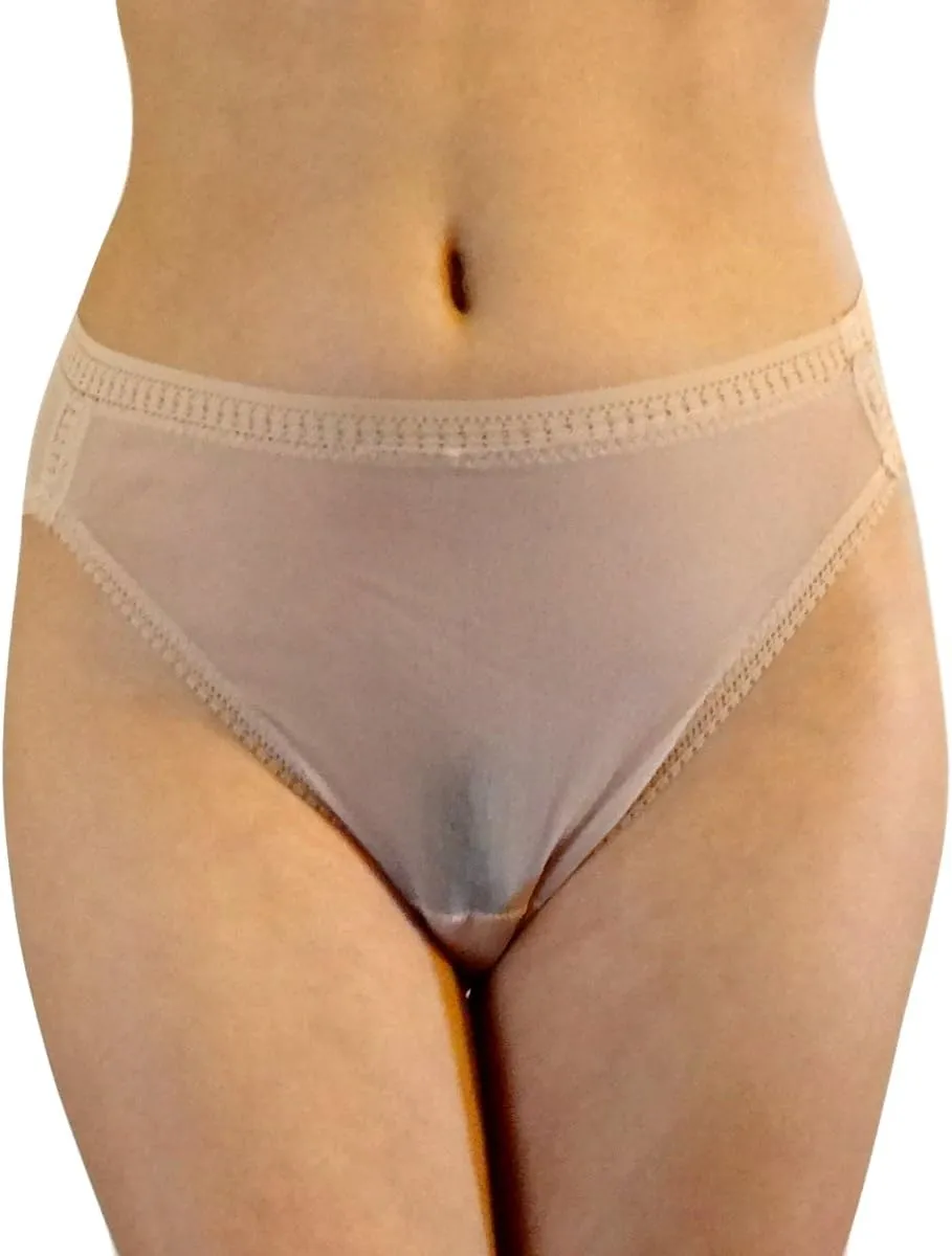 OnGossamer womens Gossamer Mesh Hi-cut Panty briefs underwear, Champagne, X-Large US