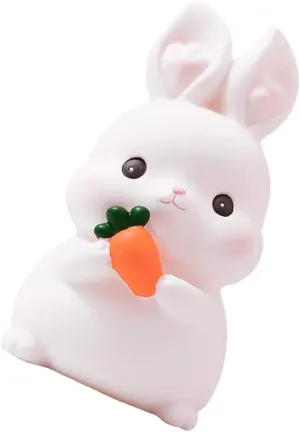 Operitacx Vinyl Bunny Piggy Bank Cute Cartoon Jar for Boys and Girls Adults Unbreakable Money Storage for Party Decoration for Teaching Savings Habits Any Room