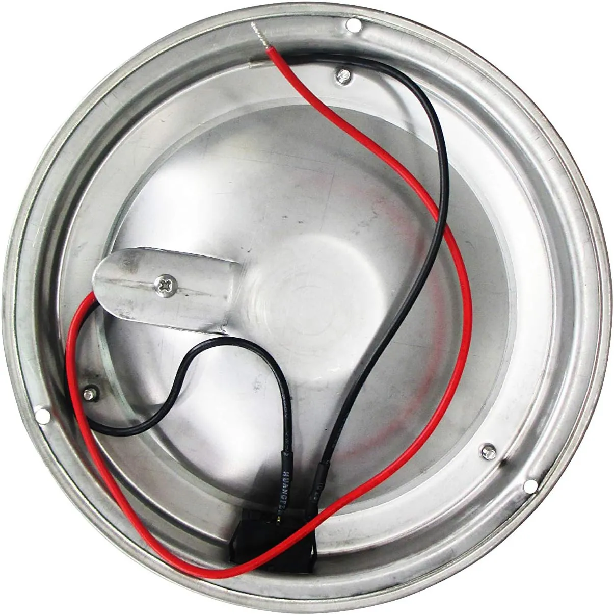 Pactrade Marine Dome Light 12V - 4-Inch Lens, Warm White Incandescent | Stainless Steel Boat Light with Built-In Rocker Switch, Surface Mount | RV, Trailer, Boat Interior Lights, Marine Lights