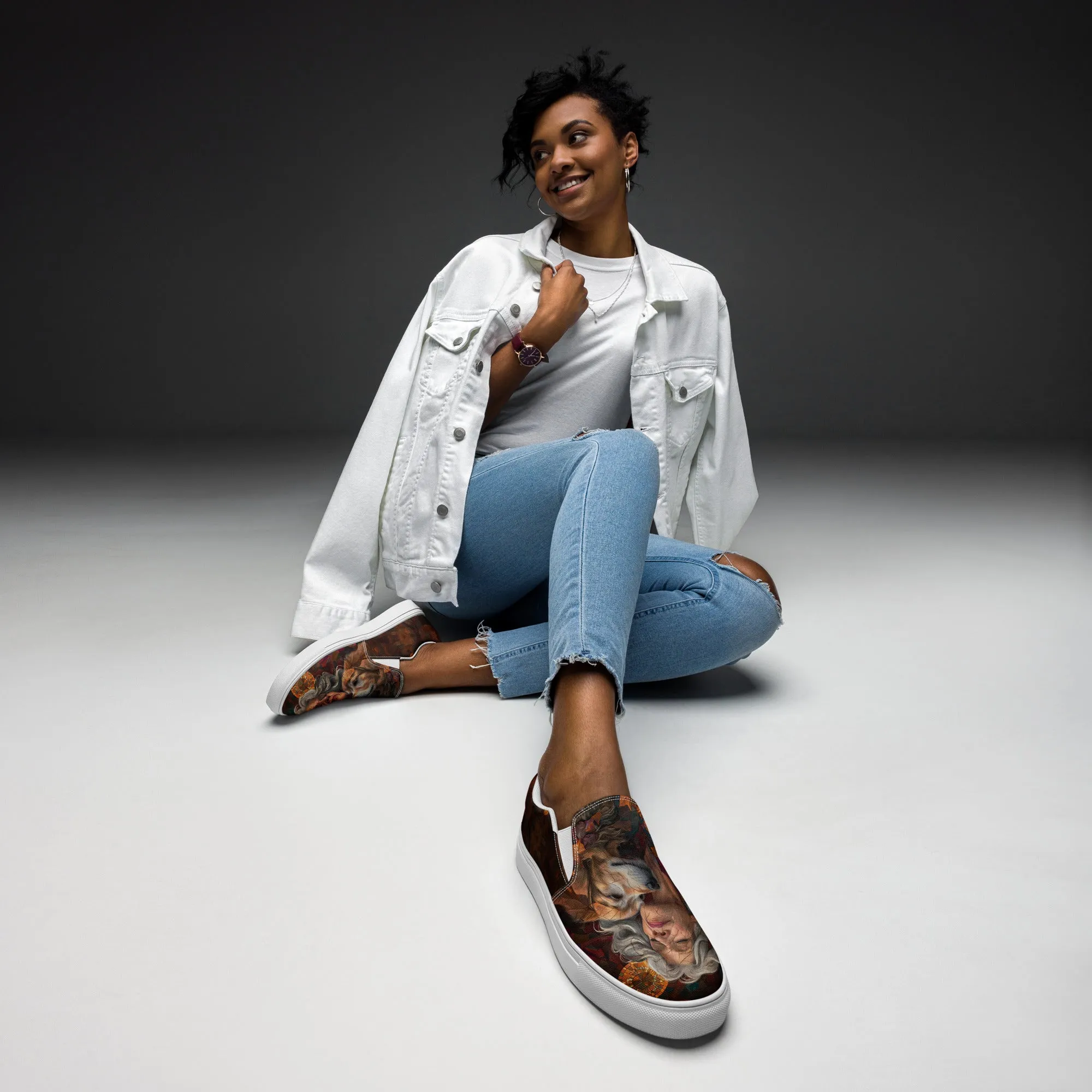 Paws & Peace Women’s slip-on canvas shoes