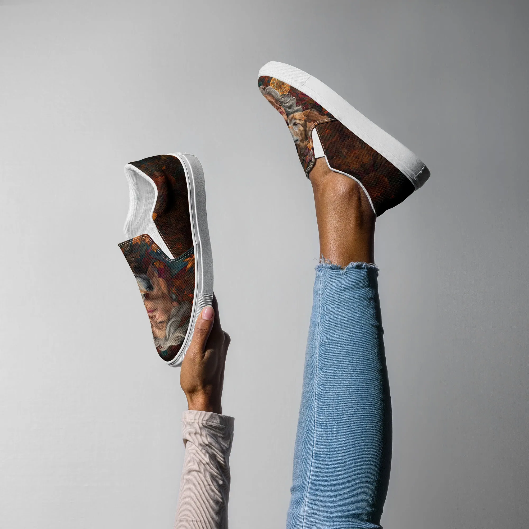 Paws & Peace Women’s slip-on canvas shoes