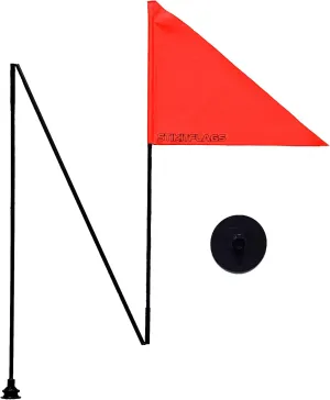 Peel & Stik Safety Flags and American Flags for Kayaks Paddleboards Inflatables SUP Accessories Canoes Dinghies Pontoons Boats Kids Cars Scooters …