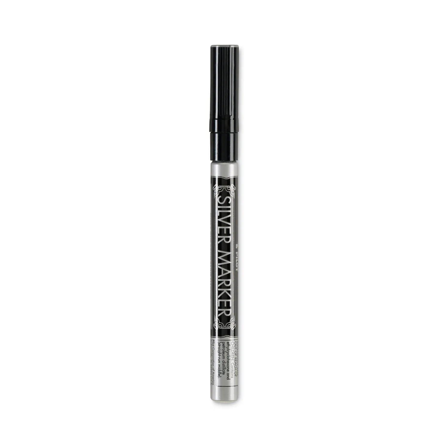 Pilot® Creative Art And Crafts Marker, Medium Brush Tip, Silver