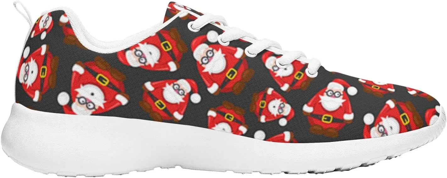 Pitovozu Christmas Decor Sneaker Men Athletic Shoes Running Shoes Comfortable Sports Walking Shoes