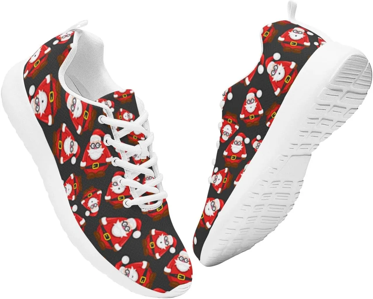 Pitovozu Christmas Decor Sneaker Men Athletic Shoes Running Shoes Comfortable Sports Walking Shoes