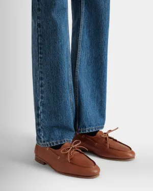 Plume Loafer in Brown Leather