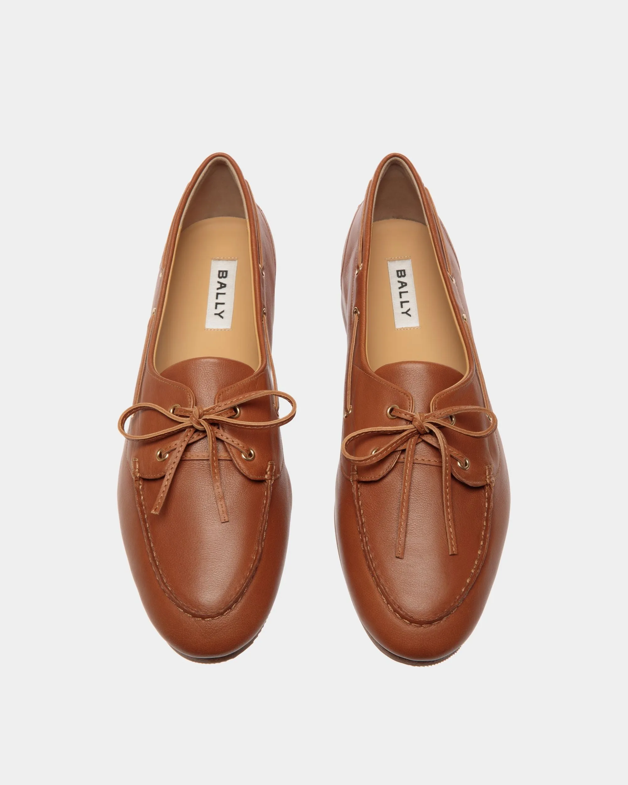 Plume Loafer in Brown Leather