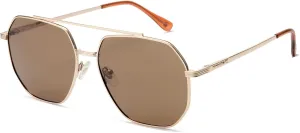 Polarized Aviator Sunglasses for Men Women Trendy 2025, Retro Hexagonal Sun Glasses UV Protection Shades VF2207