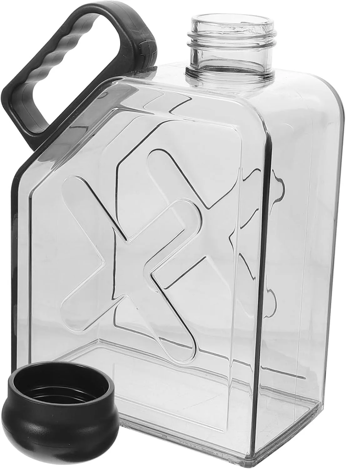 POPETPOP 5pcs Portable Flat Water Bottle Reusable Travel Flask Leakproof A5 Bottle for Bag Travel