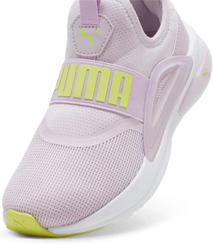 PUMA Unisex-Child Softride Shoes Soft Enzo Evo Slip On Sneaker, for All Time Red Black, 6 US Big Kid
