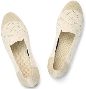Puxowe Ballet Flats for Women - Stretch Knit Slip-On Low Wedge Shoes, Soft Round Toe Design for Office, Travel & Daily Walking