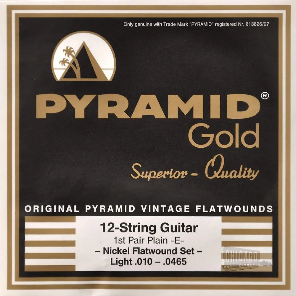 Pyramid Gold 12 Light Electric Guitar Strings 10-465