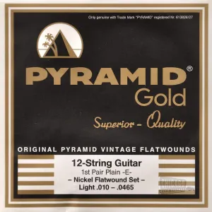 Pyramid Gold 12 Light Electric Guitar Strings 10-465