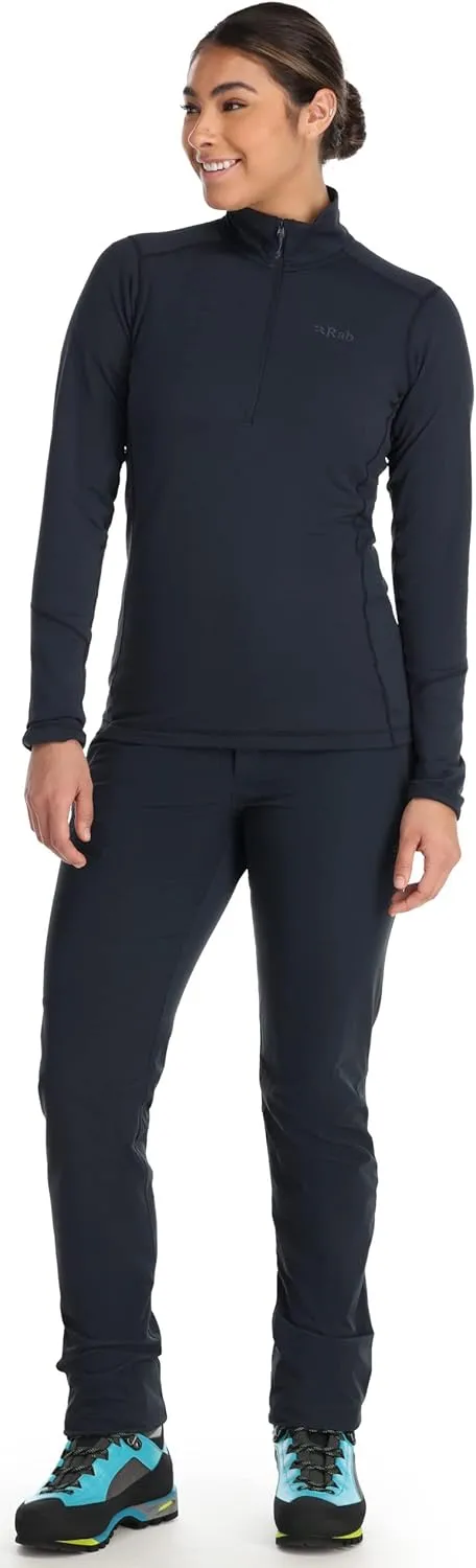 Rab Women's Conduit Pull-On Half-Zip Fleece Baselayer for Climbing & Skiing