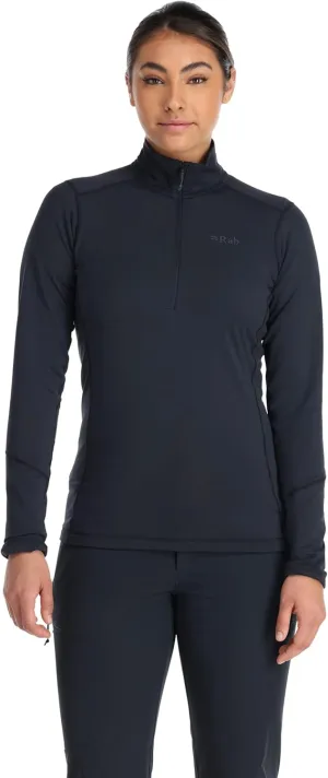 Rab Women's Conduit Pull-On Half-Zip Fleece Baselayer for Climbing & Skiing