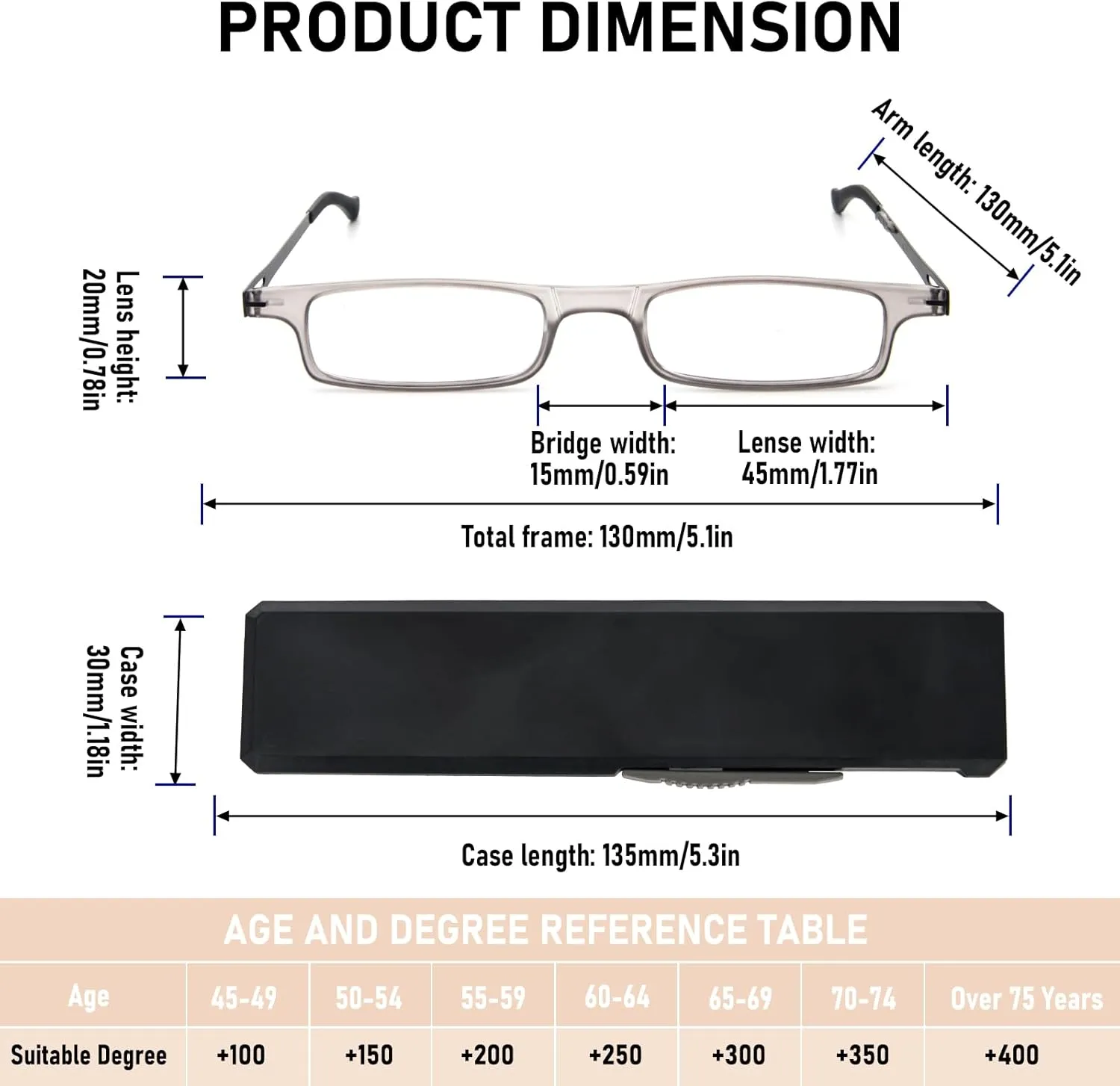 REAVEE Folding Reading Glasses for Men Women Blue Light Blocking Computer Thin Foldable Portable Readers Flat Case