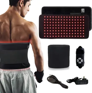 Red Light Therapy Belt,Infrared Red Light Therapy for Body,Red Light Waist Back Shoulder Muscle Pain Relief Belt,660nm Red Light &850nm Near Infrared Light Therapy Belt Wrap Timer Remote Control