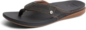 REEF Cushion Lux Men's Flip Flop, Ultra Soft Cushion Footbed, Full Grain Leather Strap