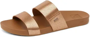Reef Women's Vista Fashion Slide Sandal, Vegan Leather Strap, Ultra Soft Cushion Footbed