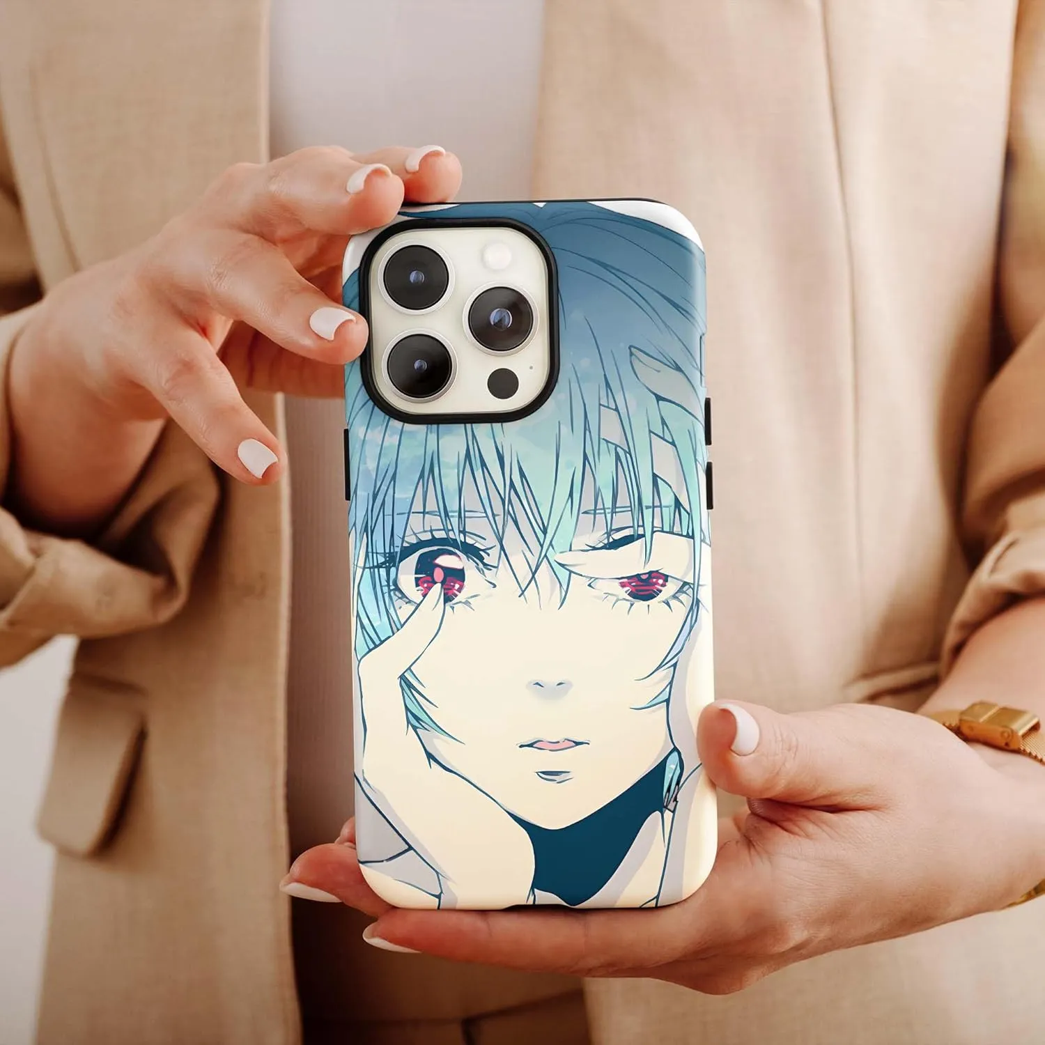 Rei Ayanami Neon Evangelion - Phone - Custom Protective Phone Cases White