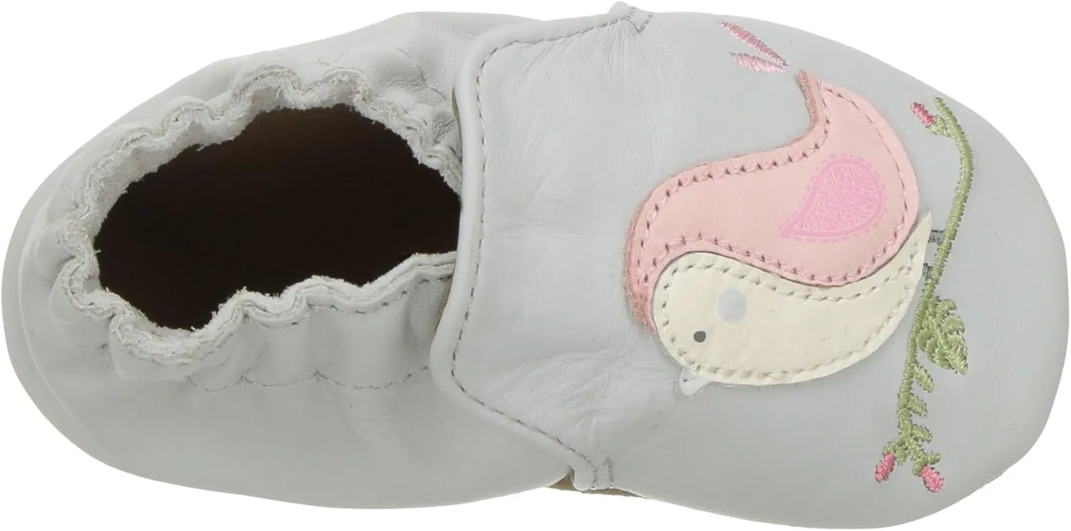 Robeez Baby Girls and Unisex Soft Soles Slip-Resistant Crib Shoes Slippers for Infant and Toddler, 0-24 Months