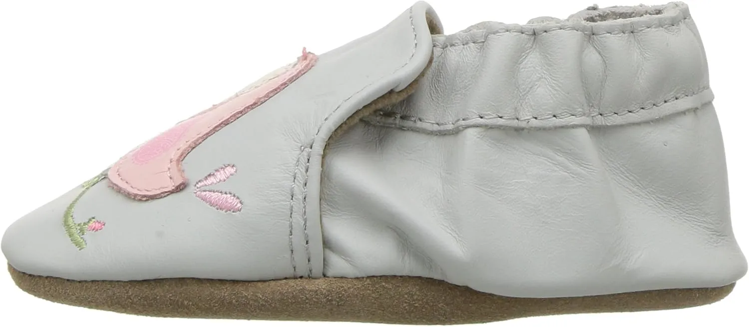 Robeez Baby Girls and Unisex Soft Soles Slip-Resistant Crib Shoes Slippers for Infant and Toddler, 0-24 Months