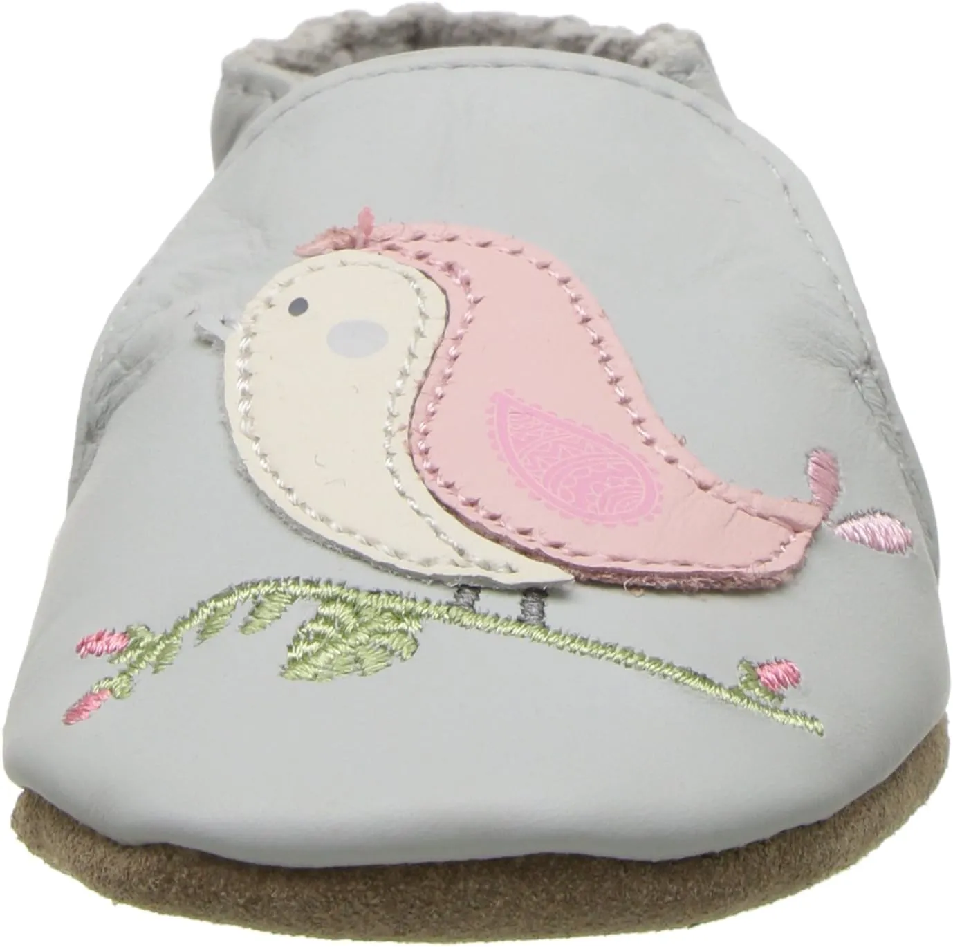 Robeez Baby Girls and Unisex Soft Soles Slip-Resistant Crib Shoes Slippers for Infant and Toddler, 0-24 Months