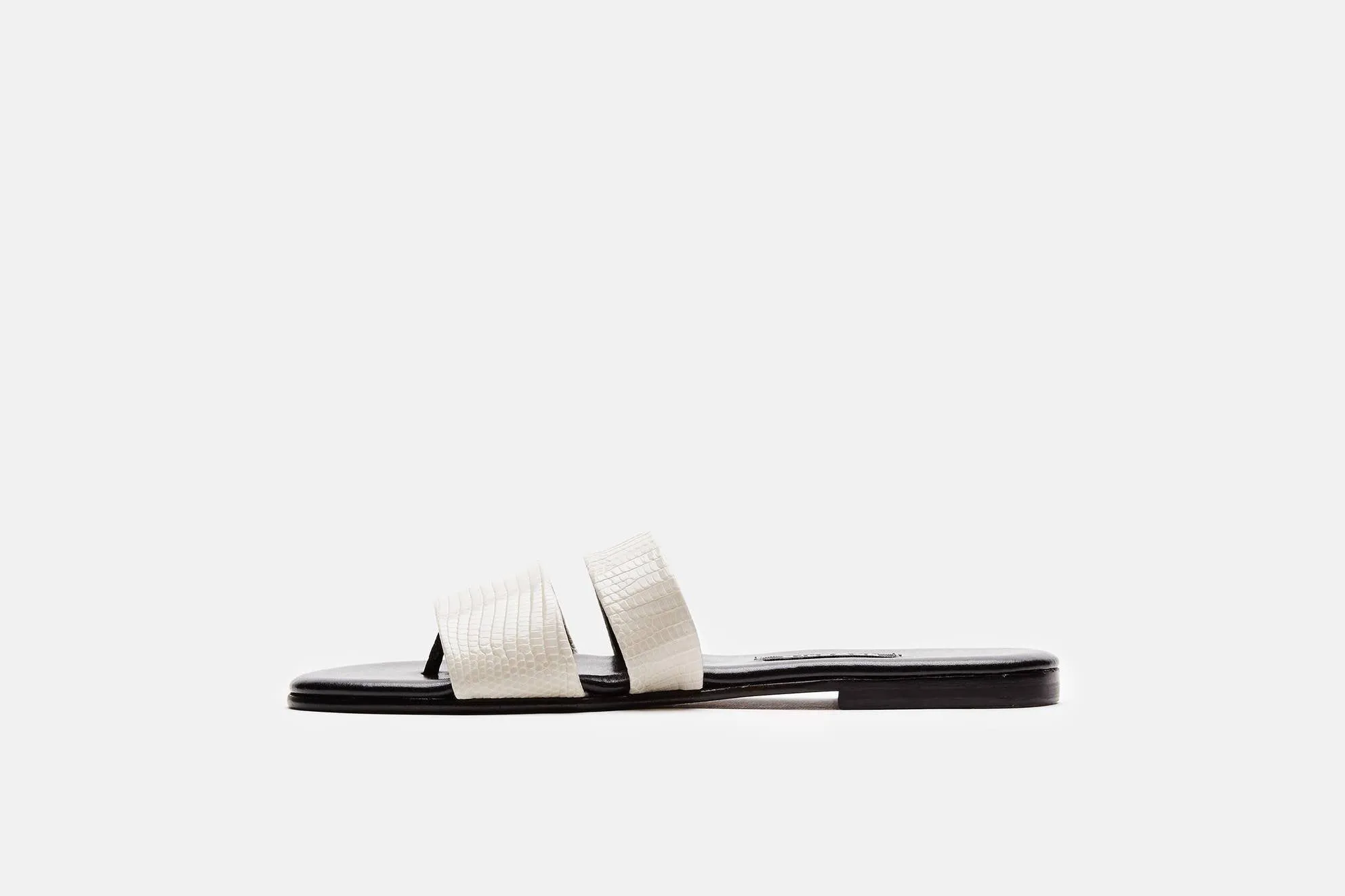 Roma III Sandal - Cream Lizard