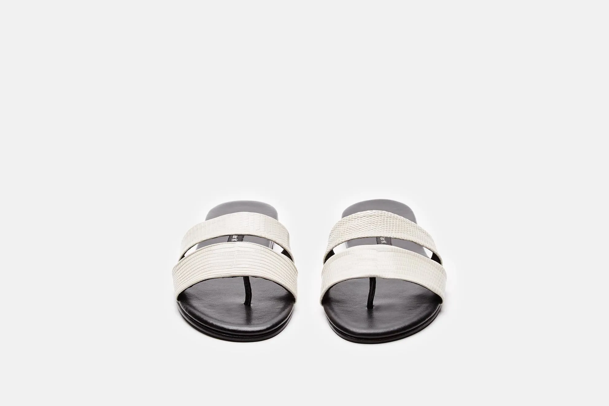 Roma III Sandal - Cream Lizard