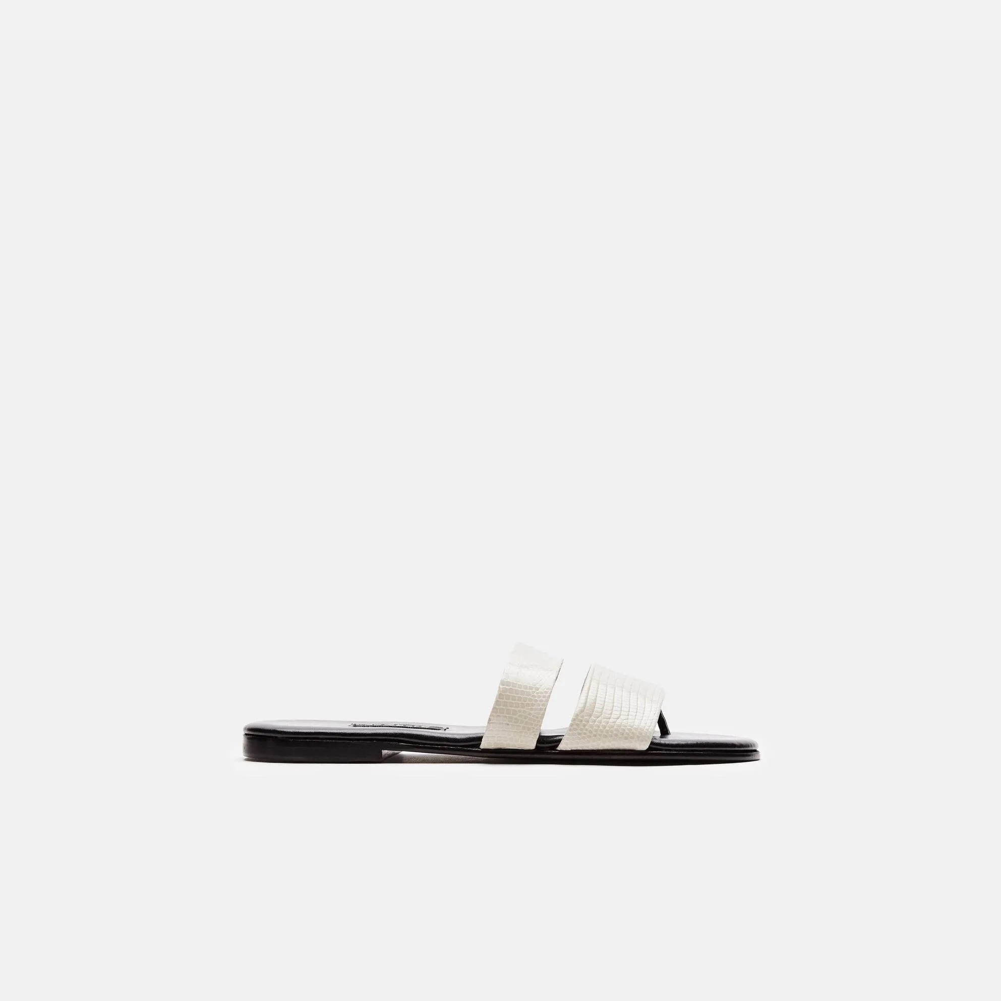 Roma III Sandal - Cream Lizard