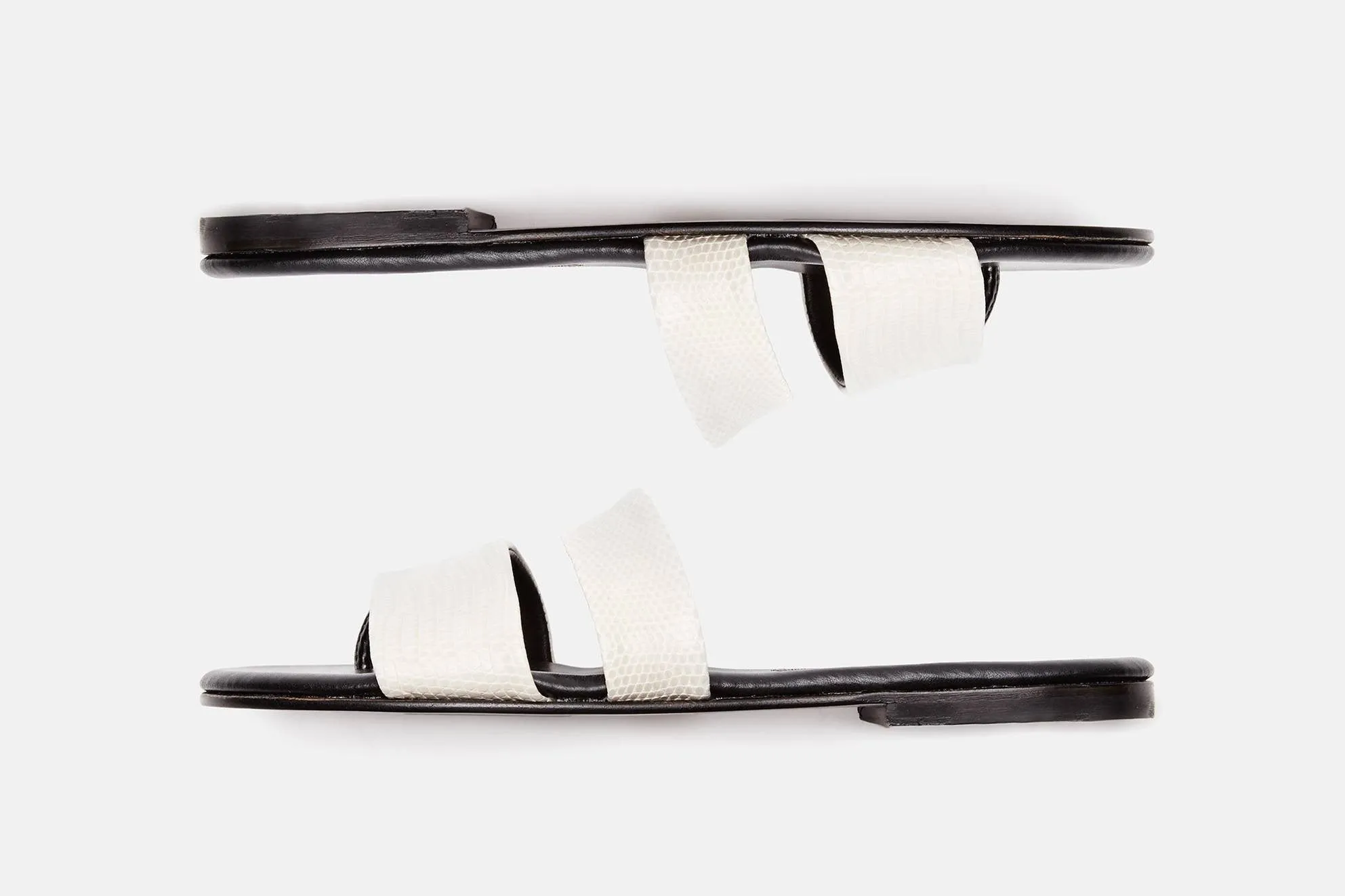 Roma III Sandal - Cream Lizard