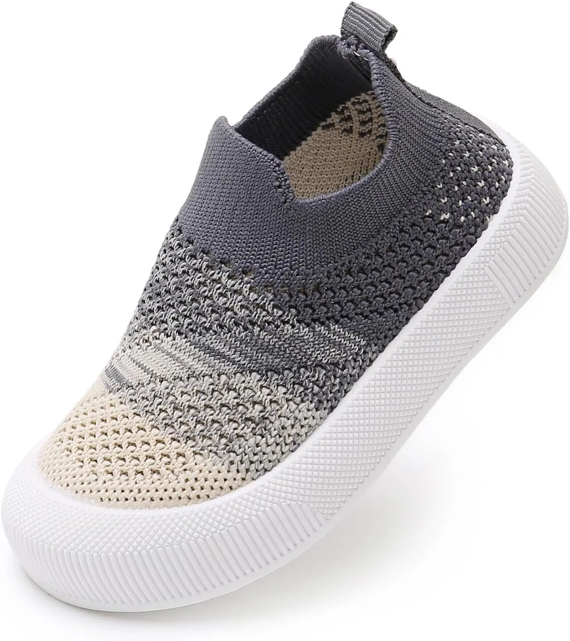 RVROVIC Toddler Boys Girls Sneakers Lightweight Slip on Shoes Kids Breathable Non-Slip Walking Shoes 1-3 Yrs