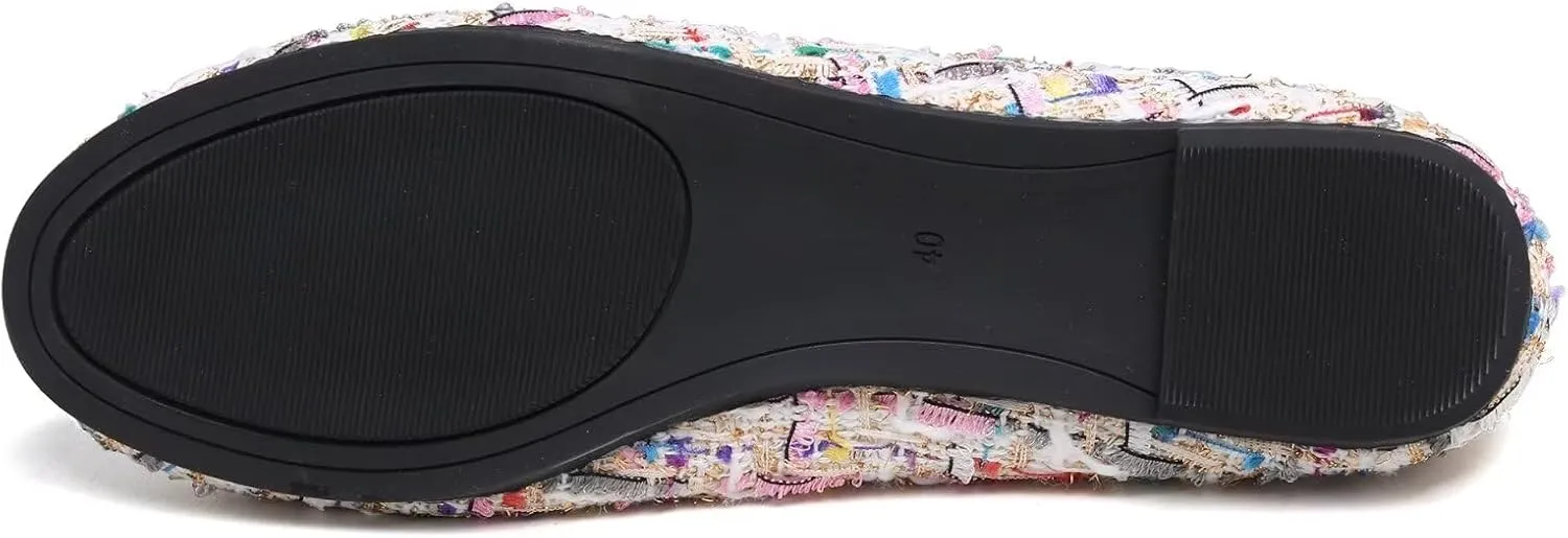 SAILING LU Pointy Toe Shoes Women Ballet Flats Comfort Solid Flat Shoes for Women Work Slip On Moccasins