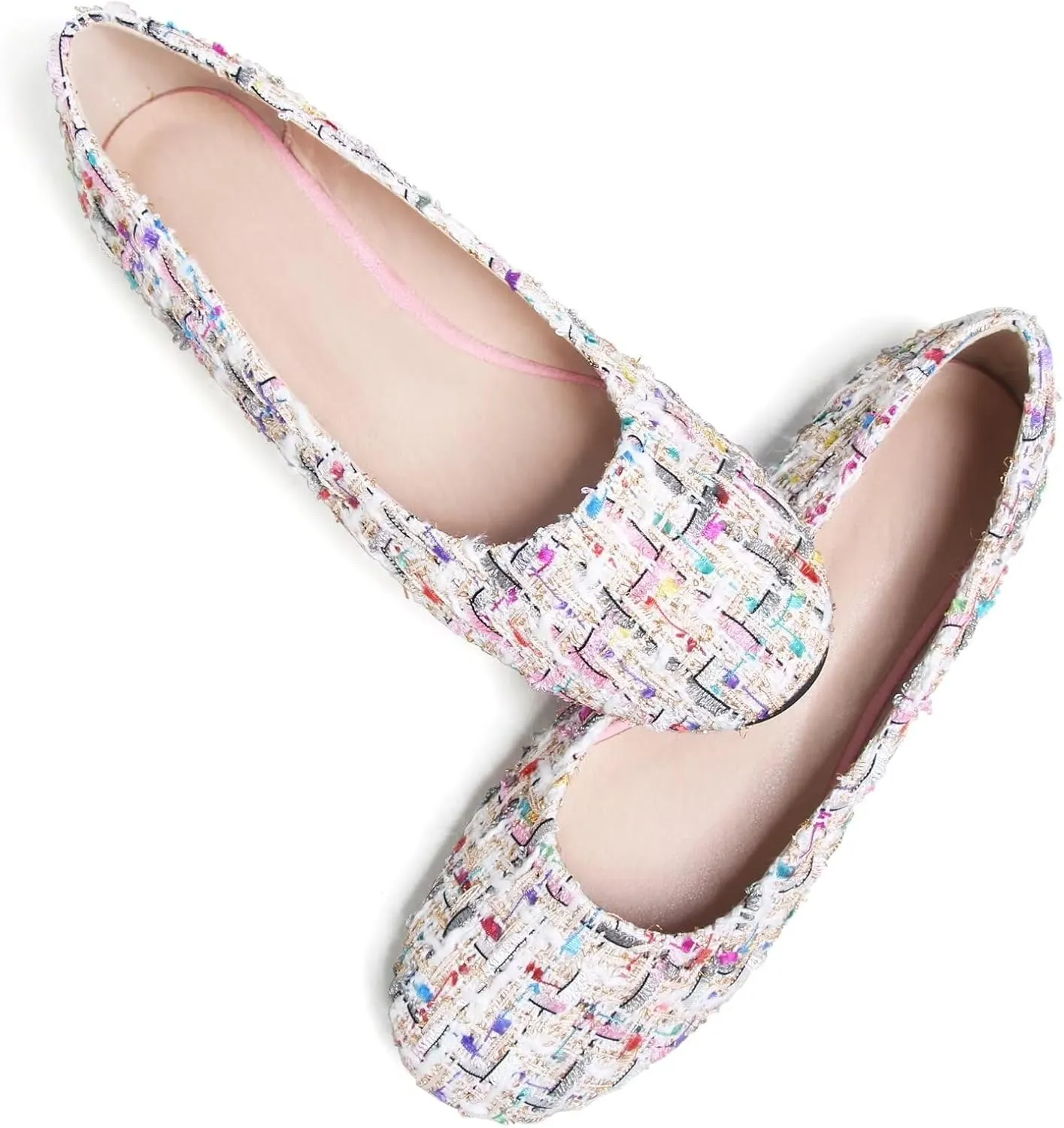 SAILING LU Pointy Toe Shoes Women Ballet Flats Comfort Solid Flat Shoes for Women Work Slip On Moccasins