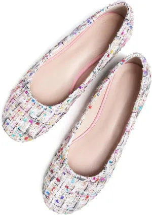 SAILING LU Pointy Toe Shoes Women Ballet Flats Comfort Solid Flat Shoes for Women Work Slip On Moccasins