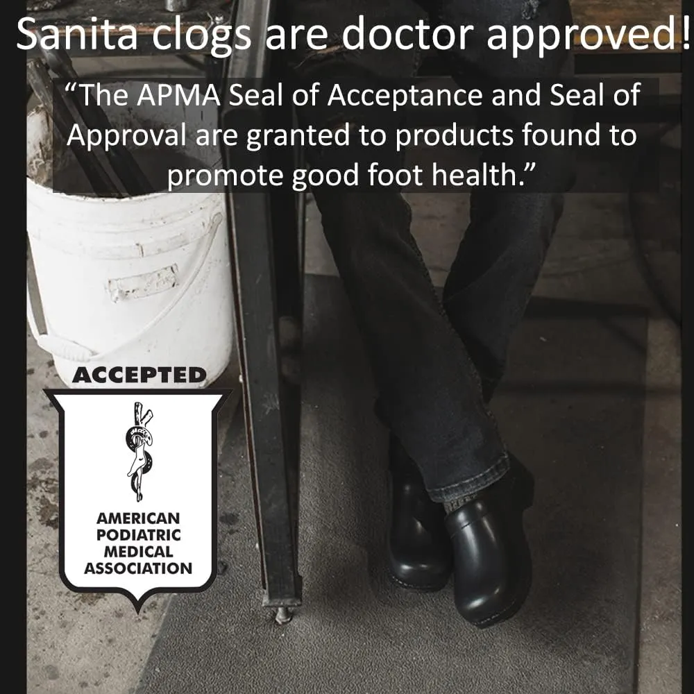 Sanita Pro Oiled Professional Clogs for Women - Arch Support, Durable, Closed-Back Slip-On Shoes