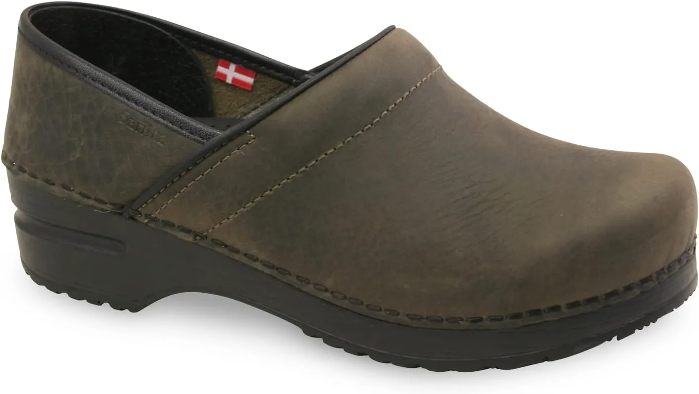 Sanita Pro Oiled Professional Clogs for Women - Arch Support, Durable, Closed-Back Slip-On Shoes